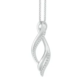 1/10 CTW Diamond Fashion 18-inch Pendant in Sterling Silver