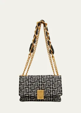 1945 Soft Small Shoulder Bag in Monogram Jacquard