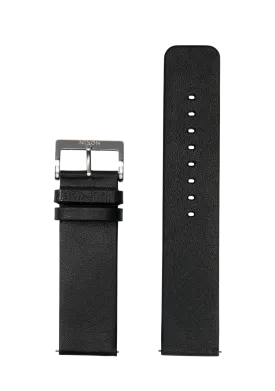 23mm Veg Tanned Leather Band - Black