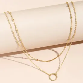 Adjustable Gold Necklace only at Bling & Bloom's Boutique | Dainty Multilayered Chain