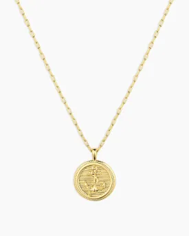 Anchor Coin Necklace