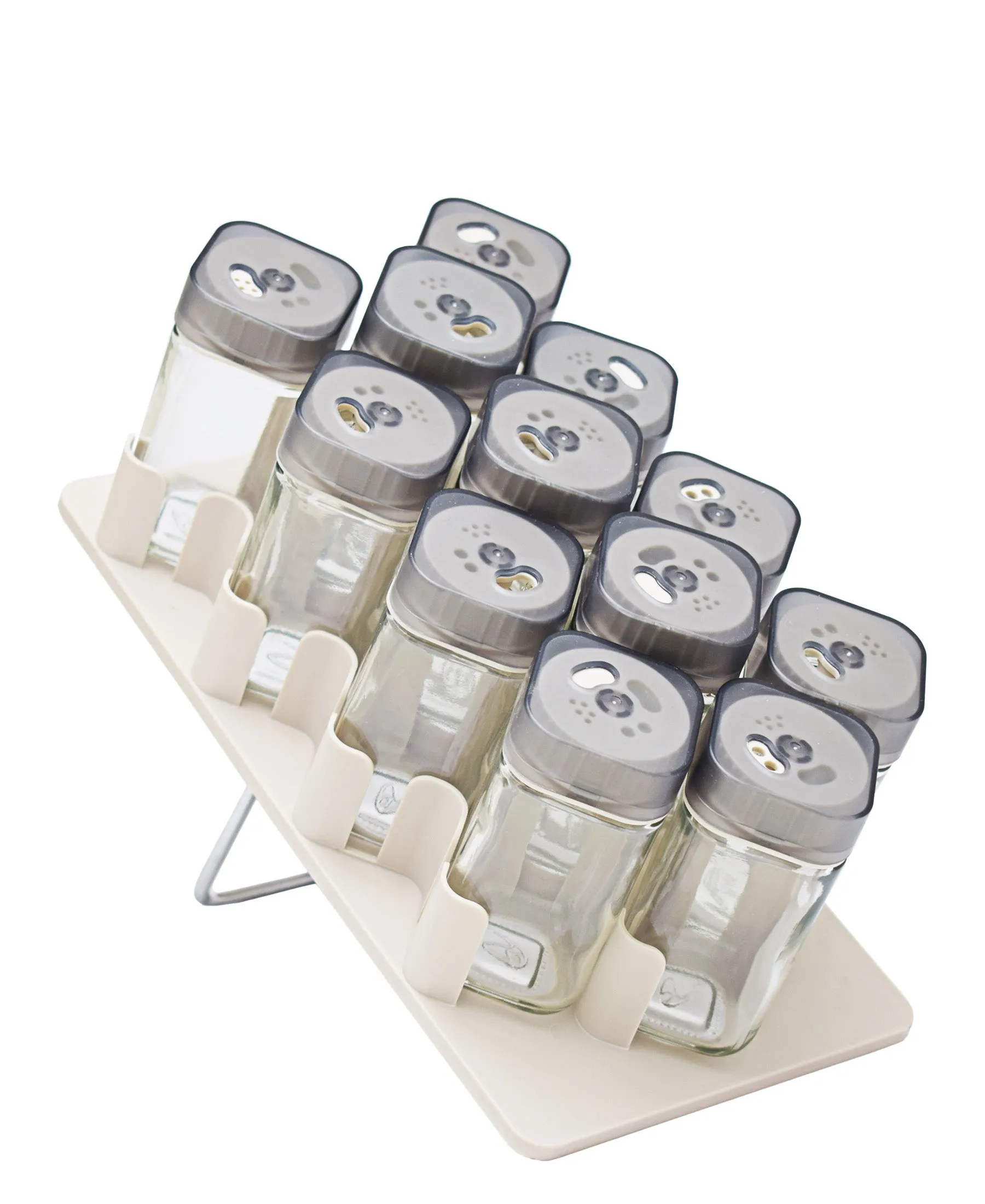 Aqua 12 Piece Spice Rack 100ML - Grey