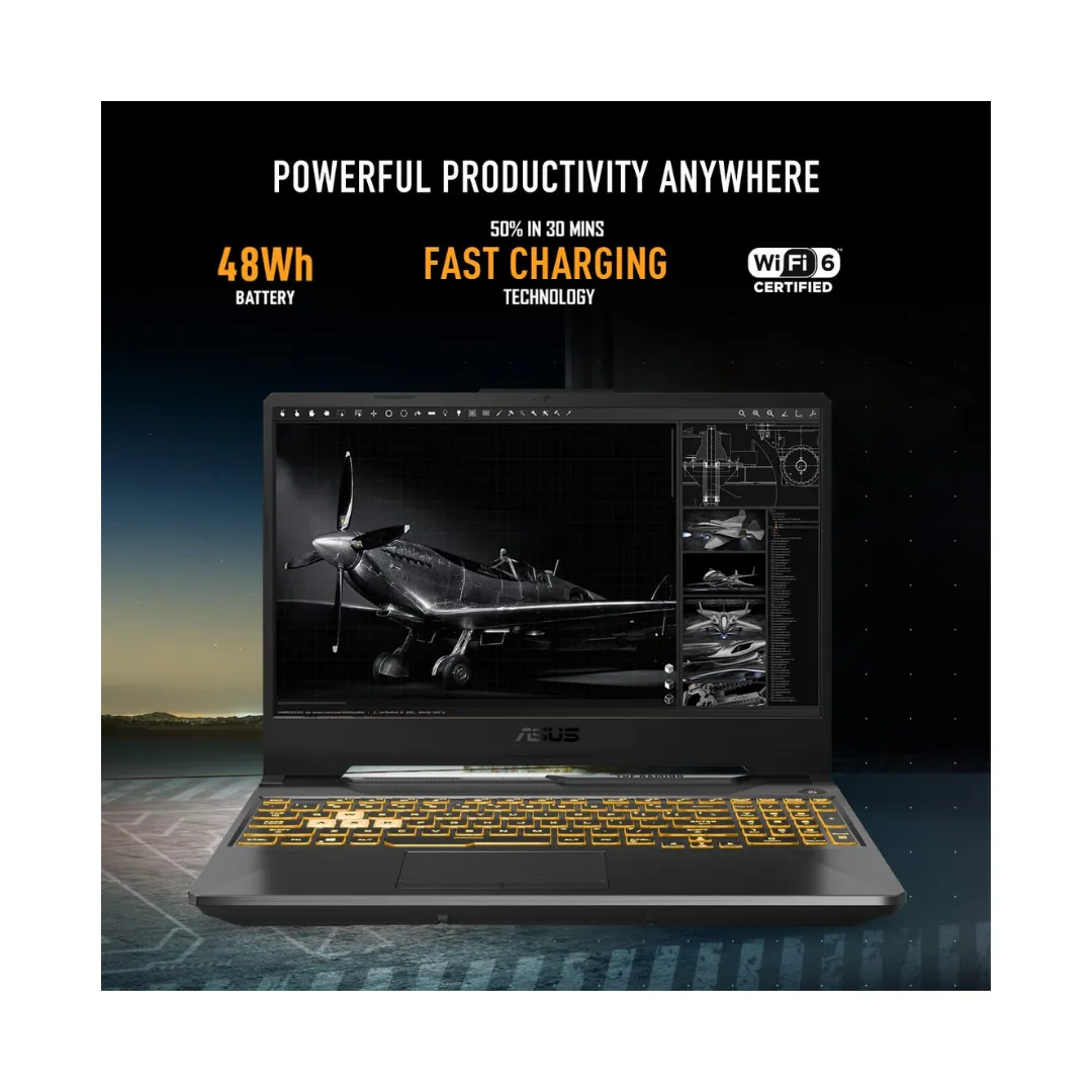 Asus TUF Gaming F15 (Intel/ Core i5/ 11th Gen/ 8GB/ 512GB SSD/ RTX 2050 (4GB)/ Win 11/ Black) Laptop