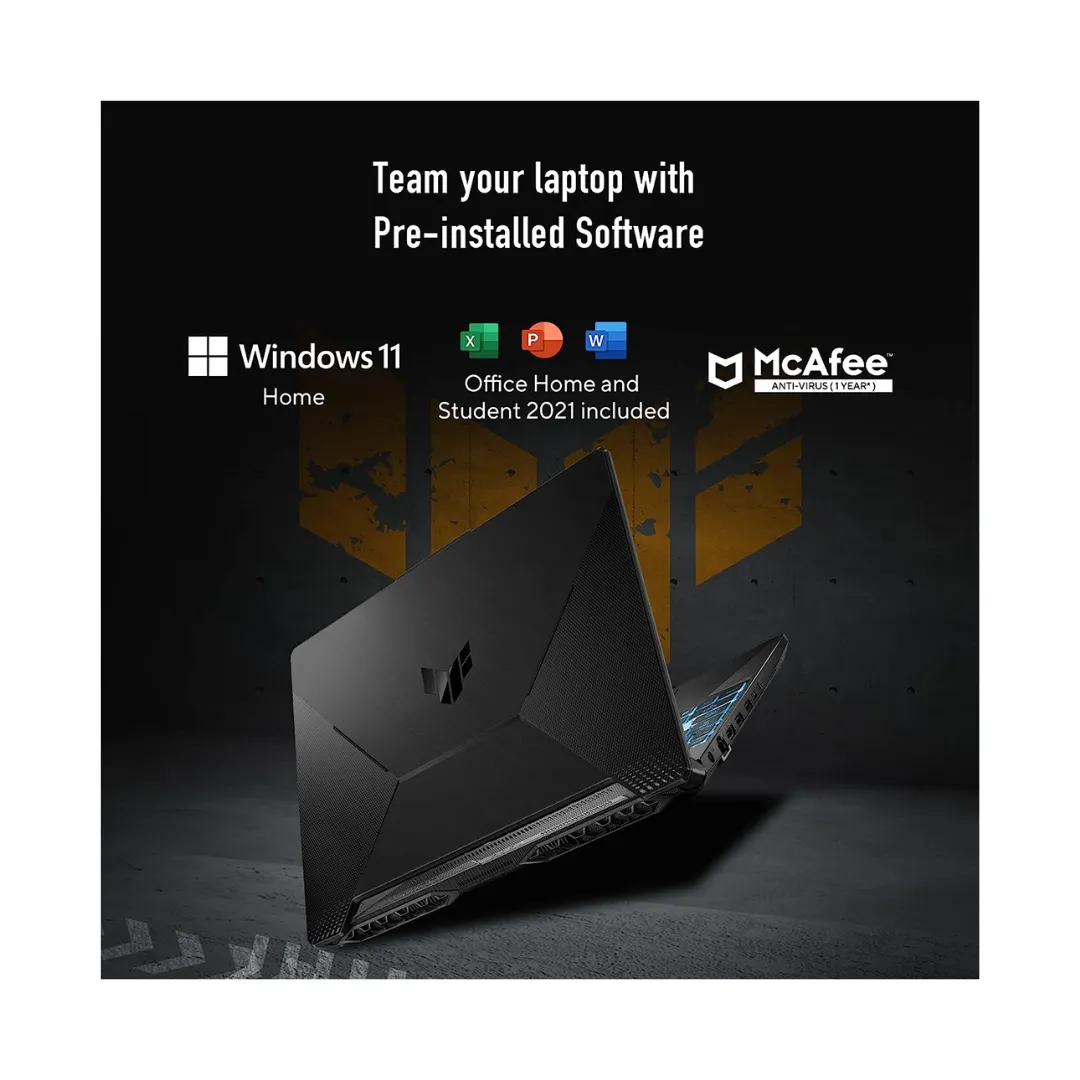 Asus TUF Gaming F15 (Intel/ Core i5/ 11th Gen/ 8GB/ 512GB SSD/ RTX 2050 (4GB)/ Win 11/ Black) Laptop