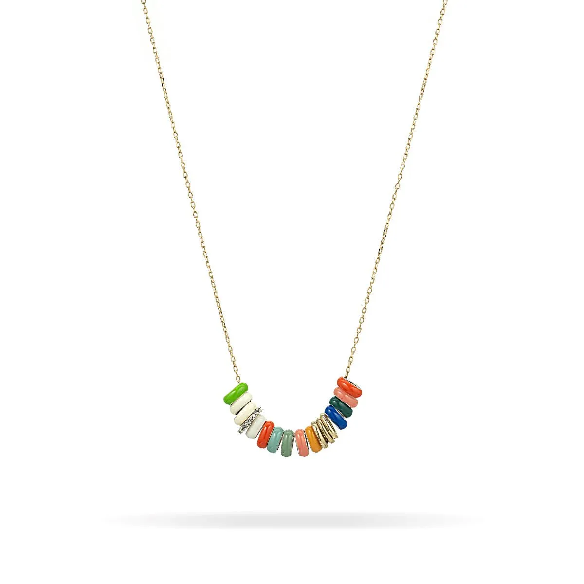 BEAD PARTY Enamel   Pavé Medium Boardwalk Necklace