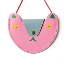 Bear Pocket Purse In Hot Pink by Ark Colour Designs