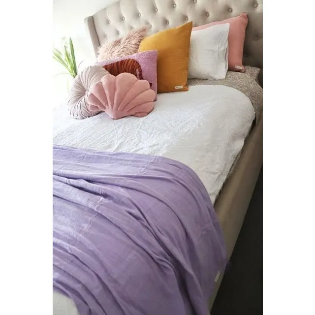 Cotton Throw - Lilac