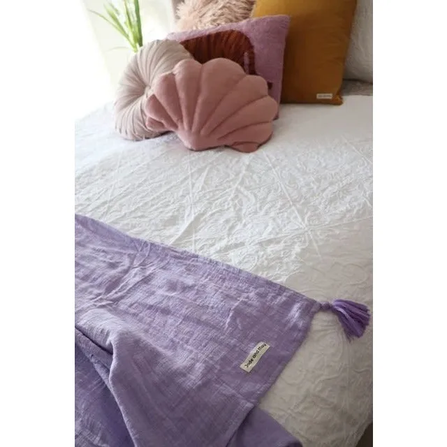 Cotton Throw - Lilac