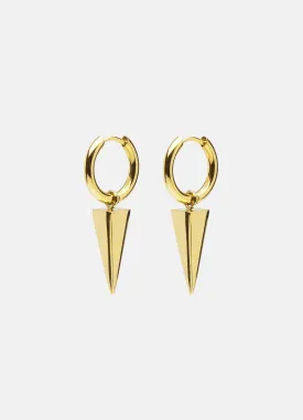 Earrings | Rivets | Spike | Small | Gold Plated