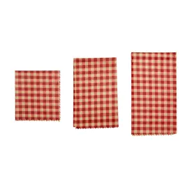 Gingham Reusable Beeswax Wraps