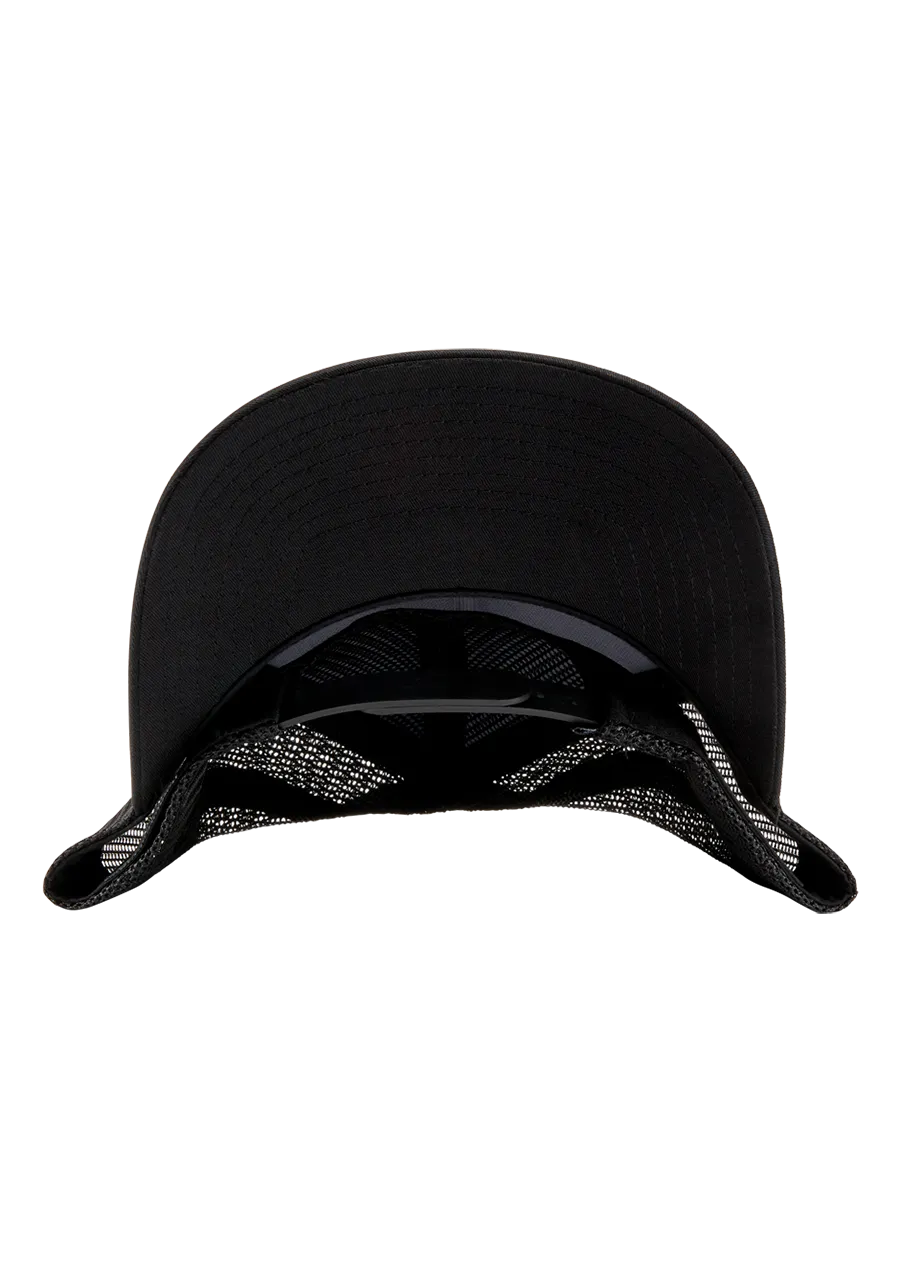 Iconed Trucker Hat - Black / Black