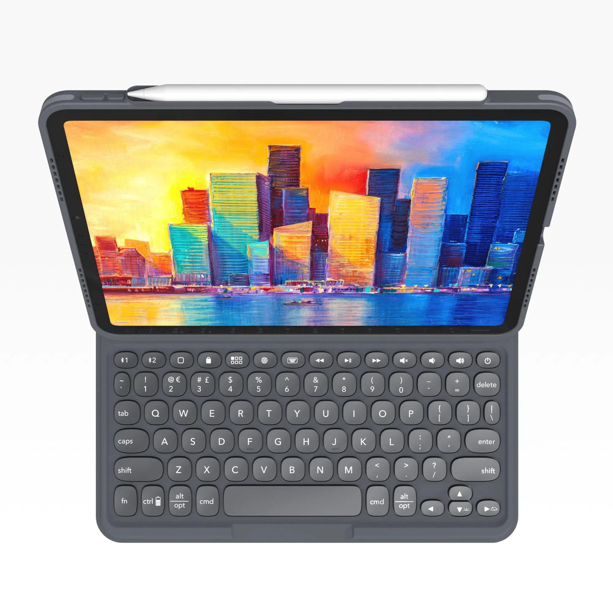 iPad 10.9 2022 ZAGG Pro Keys Keyboard - Charcoal - 15-10958