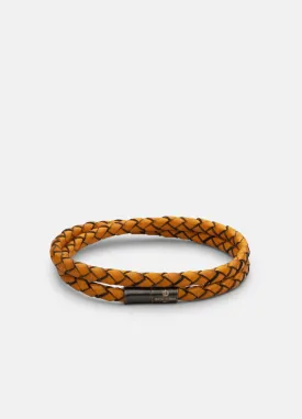 Leather Bracelet | The Stealth Bracelet | Brown | Orange