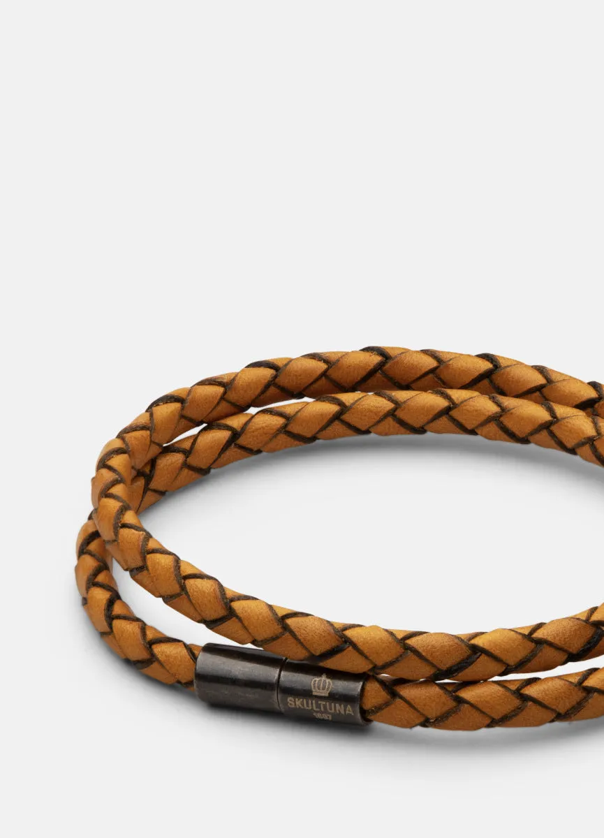 Leather Bracelet | The Stealth Bracelet | Brown | Orange