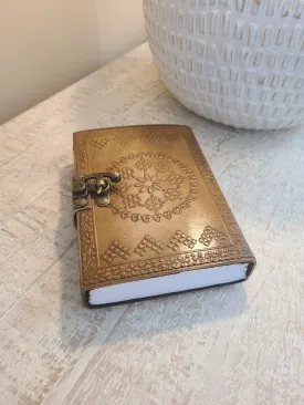 Leather Mandala Writing Journal With Lock