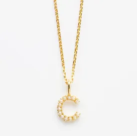 Pearl Initial Necklace