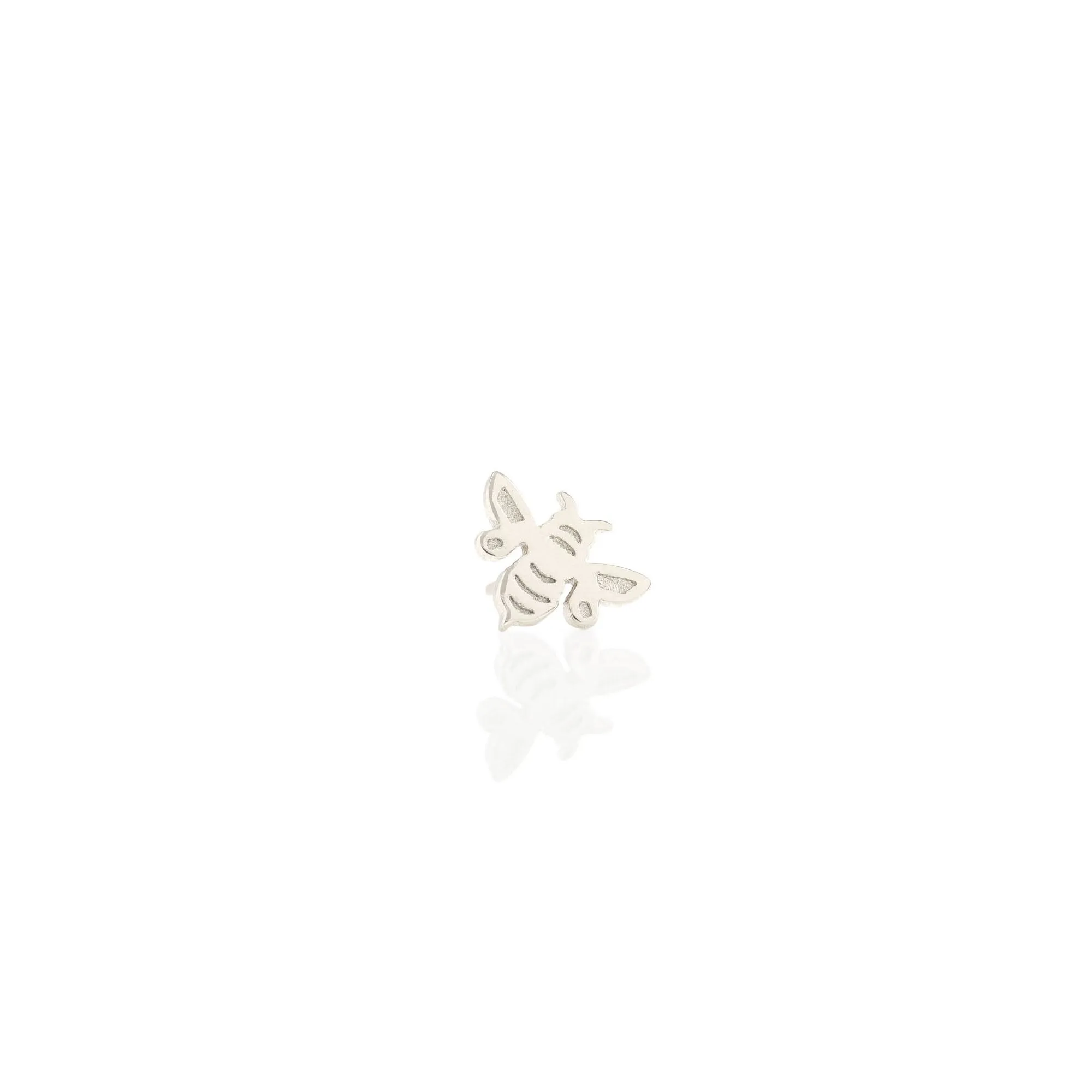 Single Bumble Bee Stud Earring