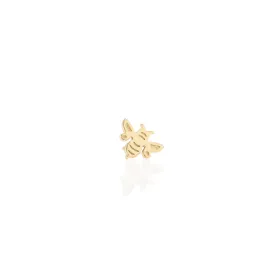 Single Bumble Bee Stud Earring