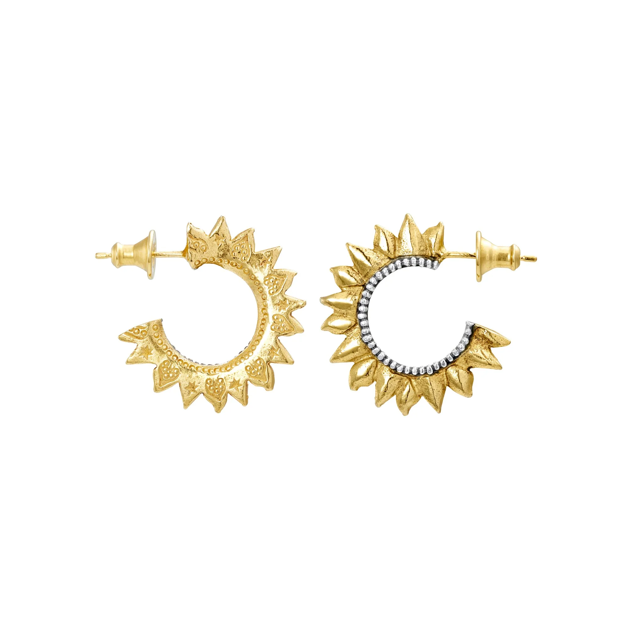 Solar Flare Hoop Earrings