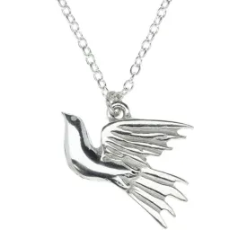 St Justin Pewter Pendant Dove