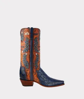 Women's Bluebonnet 140th Anniversary Boot :: Cavalry Blue